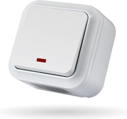 Beleuchteter Außen-Weißknopf Ermes Redpoint 30124
