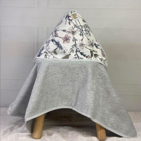 abo Baby Bath Towel Bathrobe Hooded 75x75cm