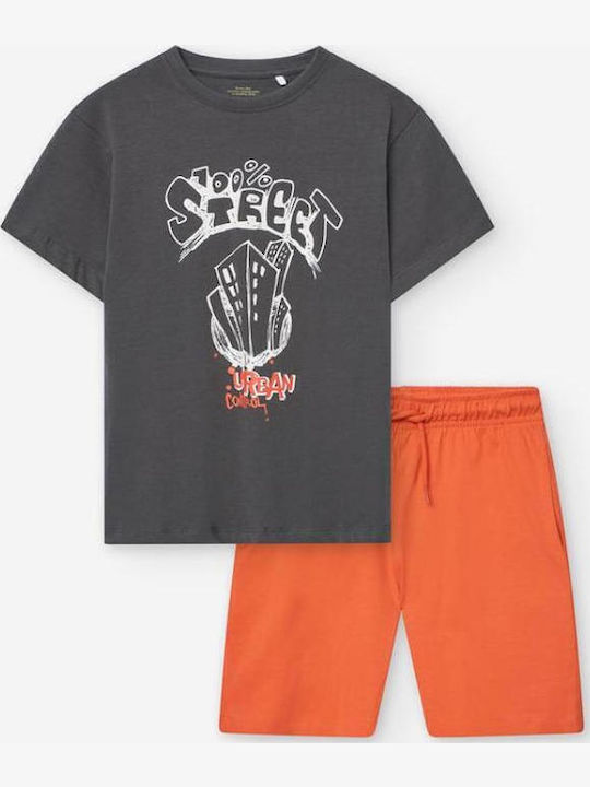 Kinder-Set mit Shorts Sommer 2Stück Dark Grey