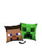Minecraft Steve Creeper Decorative Pillow 40*40 Cm