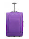 Miss Lulu Valiză De Călătorie Cabina Din Material Textil Violet Cu 4 Roți Înălțime 55 Cm