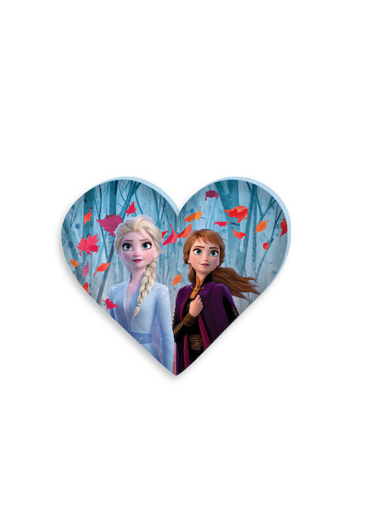 Disney Frozen Leaf Shaped Pillow Decorative Pillow 35x30 Cm Velour