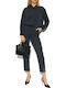 Damen Stoff Hose Overseas Blue