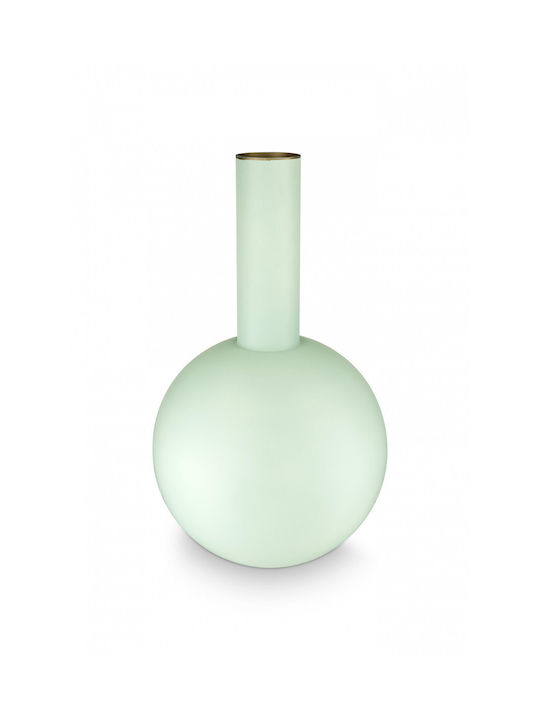 Vază metalică Pip Studio Matte Mint 24,5cm X 42cm