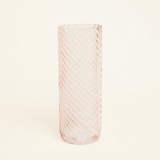 Beauty Home Γυάλινο Βάζο Εφέ Στροβιλισμού 10cm X 26.5cm Σάπιο Μήλο
