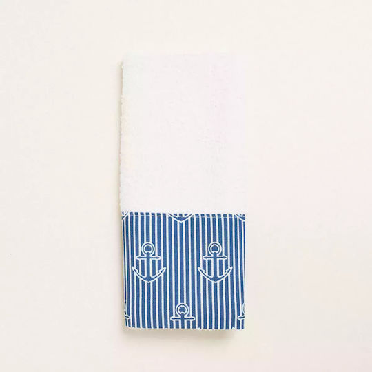 Wedding Favor Towel with Nautical Print 30 X 50cm 381212 Ntampoudis Ntm-381212