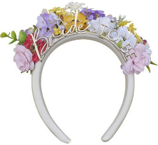Στεκα Bride To Be Floral Me Πολυχρωμα Λουλουδια