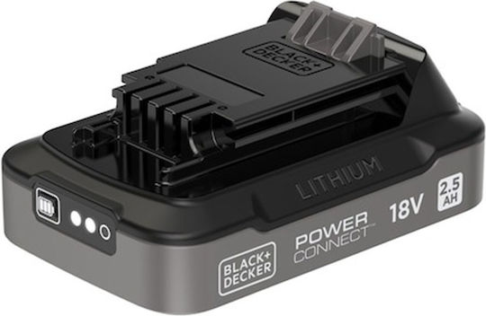 Black & Decker Μπαταρία Εργαλείου Λιθίου 18V με Χωρητικότητα 2.5Ah