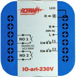 Ropam Io-ari-230v Drahtloser In-Ear Zweikanal-230VAC-Controller 2xNO 2xIN N