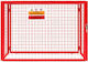 Red Gas Bottle Collapsible Mesh Cage 100cm X 140cm X 50cm