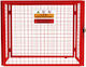 Red Gas Bottle Collapsible Mesh Cage 92cm x 110cm x 50cm