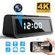 Cameră spion ascunsă 4K în ceas digital Wi-Fi viziune nocturnă senzor de mișcare iOS Android