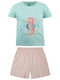 Energiers Kids' Pajamas Summer Pink