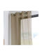 Sidirela Vorhang Fenster mit Grommet Beige 140x160cm