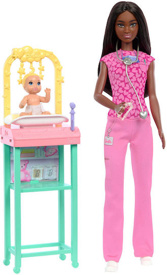 Barbie You Can Be Anything Doll Set Pediatrician with Baby for 3+ years+ Years