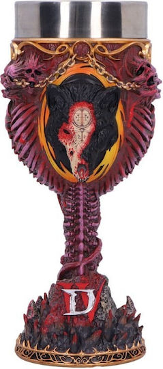 Nemesis Now Diablo Iv Mephisto Goblet Ποτήρι για Λευκό και Κόκκινο Κρασί από Χαλκό Μπρούτζινο Κολωνάτο