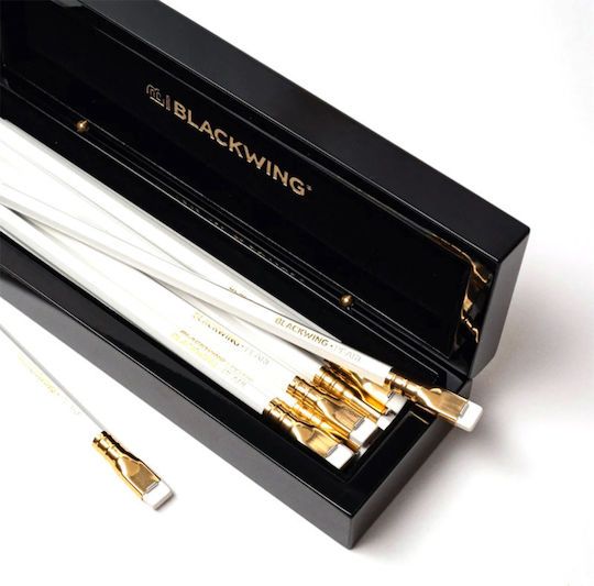 Blackwing Set de 12 Creioane Mediu cu Radieră Gri
