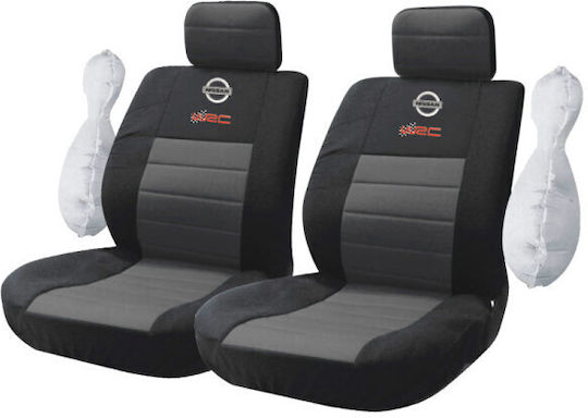 Nissan Universal Car Seat Covers Takeposition Black Grey 214-3242-9007-07