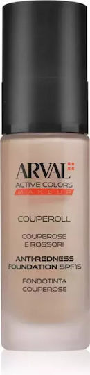 Arval Couperoll Anti-redness Foundation Spf 15 Shade 30 Volume Ml 30