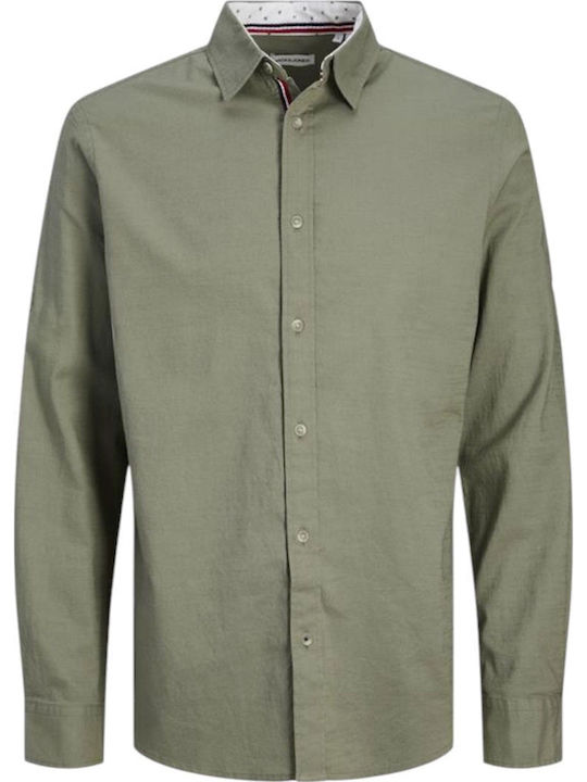 Jack & Jones Βαμβακερό Πουκάμισο Agave Green