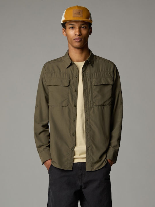 Μακρυμάνικo Πουκάμισο Taupe Green