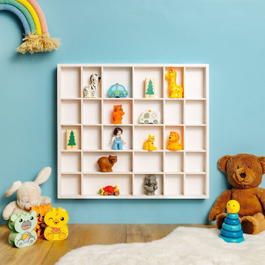 Deco Wall Shelf White 44.5x40x3cm