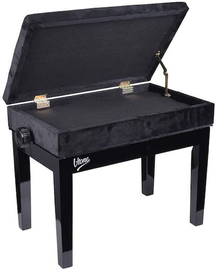 V-tone Bench 2 Wl Stool Piano Adjustable L55xW55xH45-55cm