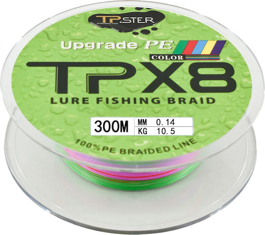 Fir de pescuit Tpster X8 0,14mm Max10,5kg 300m 36773