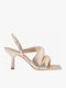 Madison Leder Sandalen Gold