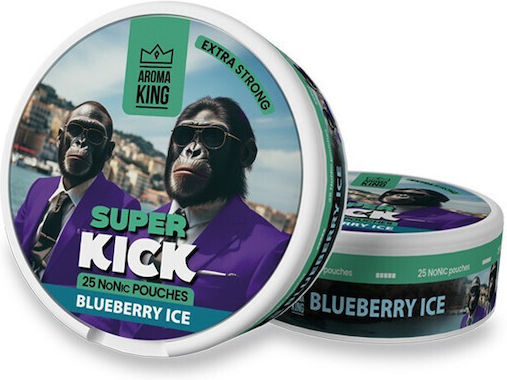 Aroma King Super Kick Pouches Νικοτίνης X-Strong με Γεύση Blueberry Ice Non Nicotine
