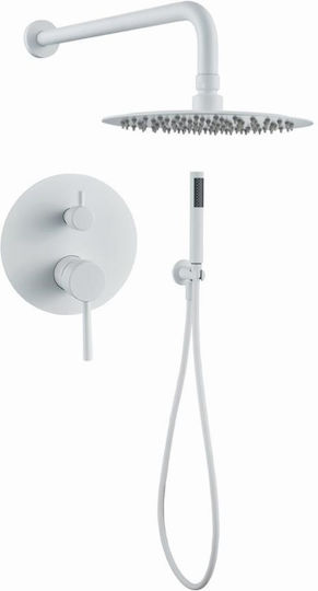 Interflex Built-in Faucet Mixer for Shower White
