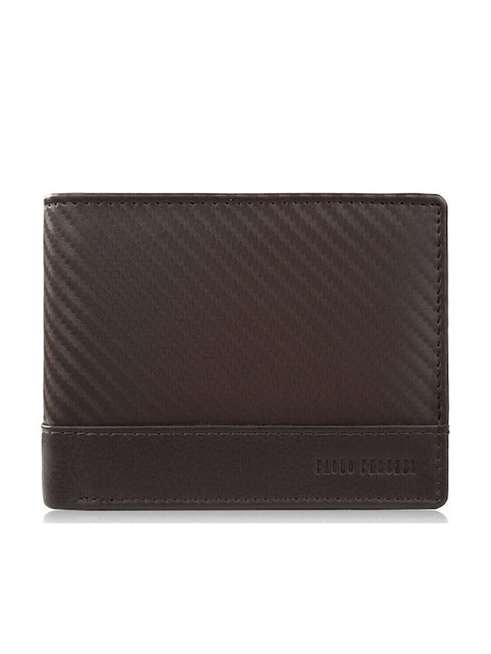 Leather Men's Wallet Classic with RFID Brown