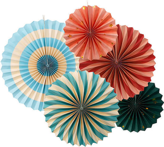 PartyDeco Hanging Ornament for Party 5 Pieces 26 cm