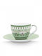 PiP Studio Lily & Lotus Tasse Espresso aus Porzellan Mehrfarbig 120ml