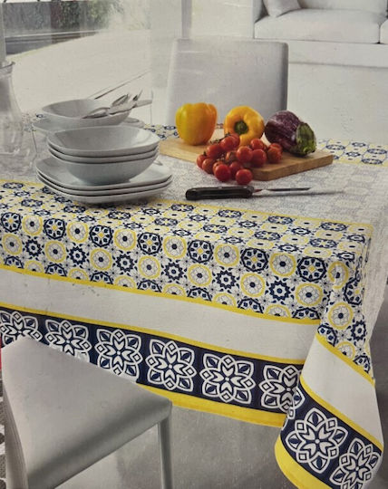 Vallesusa Casa Blue and Yellow Tablecloth 150x180cm