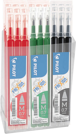 Pilot Frixion Ball 3 Ανταλλακτικά Μελάνια για Πένα Medium Πολλαπλών Χρωμάτων