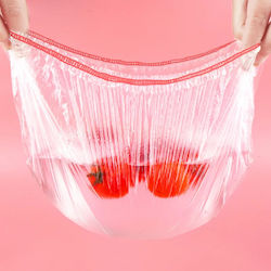 Set 100 Transparent Single-use Cap Bags Colored Ends Abyz