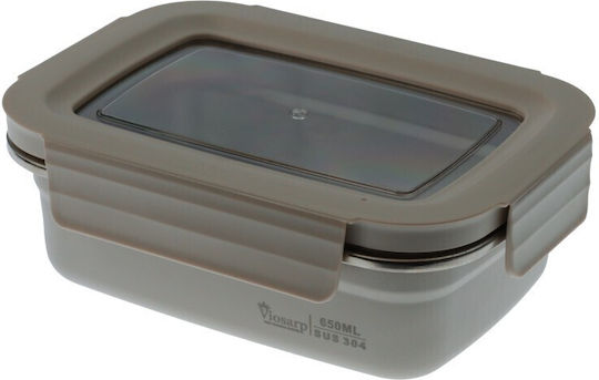 Viosarp Lunchbox Inox Gray 650ml 1Stück