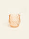 Beauty Home Candle Holder Flower 6.5 X 7.3 Cm Salmon
