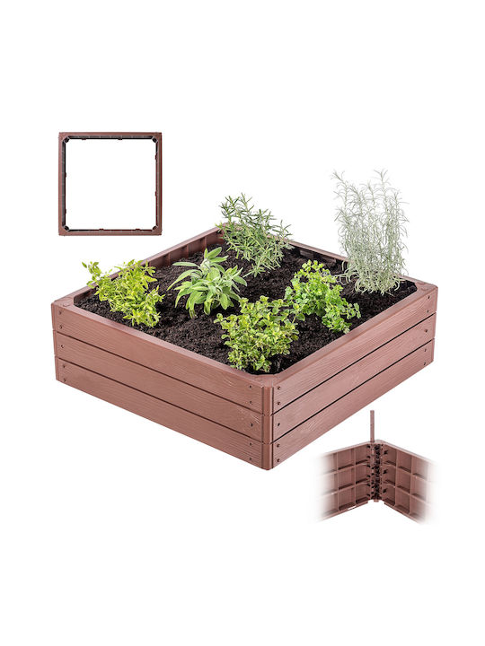 Kadax Hochbeet Gemüsebeet Braun 75x75cm