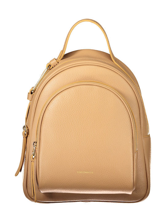 Coccinelle Leder Damentasche Rucksack Braun