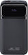 Rivacase VA2221 Power Bank 20000mAh 22.5W με Θύρα USB-A και Θύρα USB-C Power Delivery / Quick Charge Μαύρο