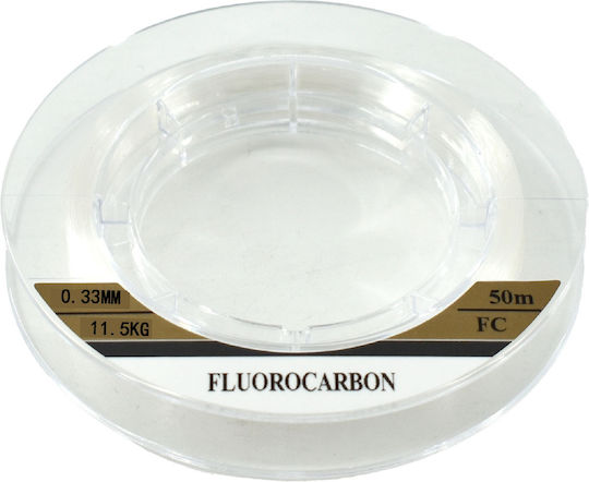 Tpster Fishing Line Fluorocarbon 0.33mm Max11.5kg 50m 27512