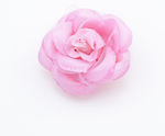 Fabric Flower Hair Clips Pink