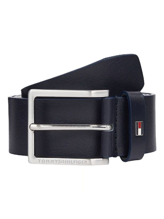 Men's Leather Belt Blue
