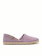 Serraje Women's Leather Espadrilles Purple