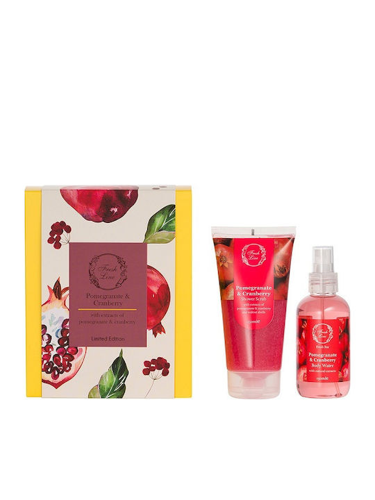 Fresh Line Pomegranate & Cranberry Комплект за грижа за кожата за Почистване на тялото 2бр