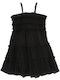 Rochie pentru Copii Fără mâneci Din tul Black