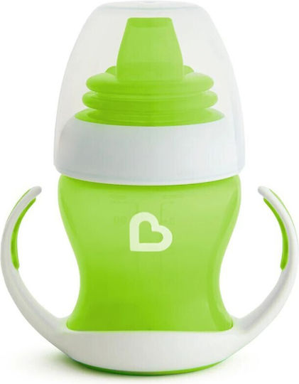 Munchkin Gentle First Cup Educational Sippy Cup Plastic with Handles Green Pastel for 4m+ 118ml