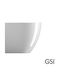 GSI Pura Swirl Λεκάνη Δαπέδου με Κάλυμμα Uspa Soft Close και Μπιντέ Λευκή